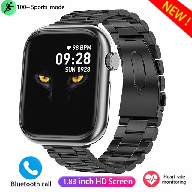2024 HD Bluetooth Call Men's Smartwatch 100+ Sport Modes Waterproof Heart Rate Blood Oxygen Sports Tracking Women's smartwatch