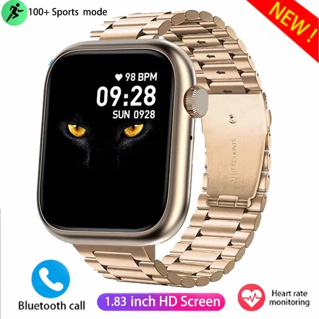 2024 HD Bluetooth Call Men's Smartwatch 100+ Sport Modes Waterproof Heart Rate Blood Oxygen Sports Tracking Women's smartwatch