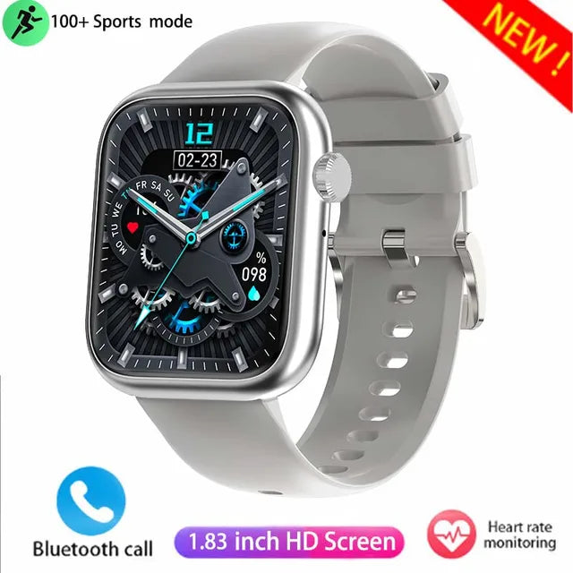 2024 HD Bluetooth Call Men's Smartwatch 100+ Sport Modes Waterproof Heart Rate Blood Oxygen Sports Tracking Women's smartwatch