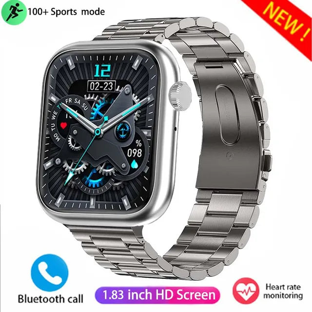 2024 HD Bluetooth Call Men's Smartwatch 100+ Sport Modes Waterproof Heart Rate Blood Oxygen Sports Tracking Women's smartwatch
