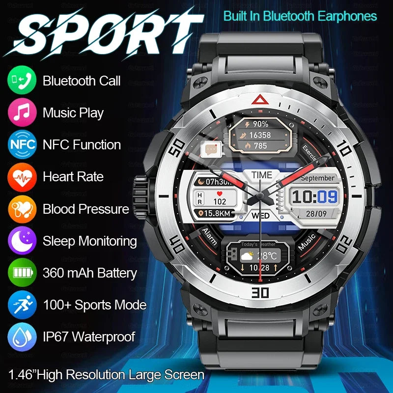 2024 New Smart Watch TWS Headset Two In One Wireless Bluetooth Dual Earbuds Call Health Monitor Sport Music Earphone Smartwatch