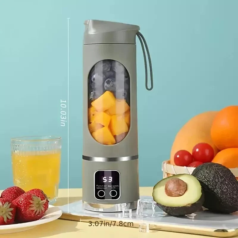 Portable Juicer Blender 450ml Electric Fruit Juicer Rechargeable USB Lemon Orange Fruit Juicing Cup Smoothie Blender Machine