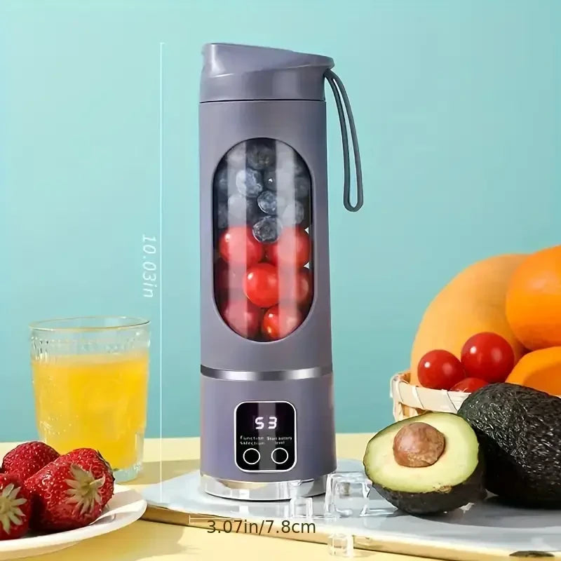 Portable Juicer Blender 450ml Electric Fruit Juicer Rechargeable USB Lemon Orange Fruit Juicing Cup Smoothie Blender Machine