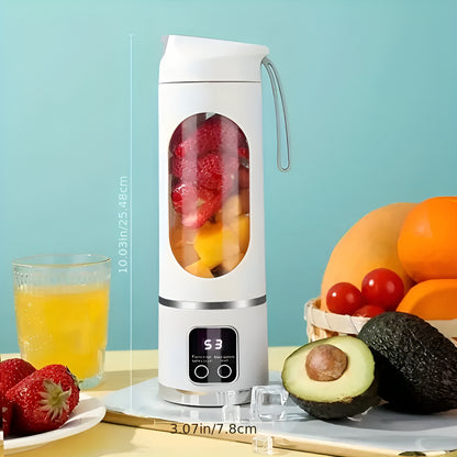 Portable Juicer Blender 450ml Electric Fruit Juicer Rechargeable USB Lemon Orange Fruit Juicing Cup Smoothie Blender Machine