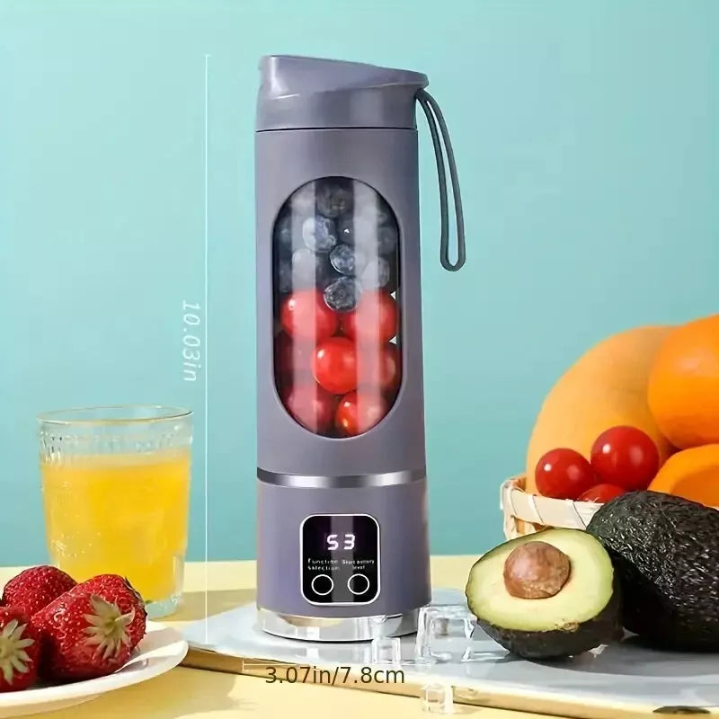 Portable Juicer Blender 450ml Electric Fruit Juicer Rechargeable USB Lemon Orange Fruit Juicing Cup Smoothie Blender Machine